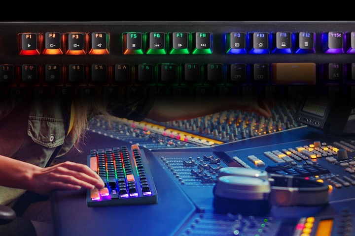 Klawiatura Mechaniczna Krone 87 RGB Gaming anty-ghosting KG901c