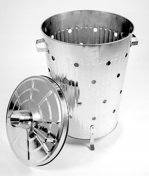 Spalarnia spalarka ogrodowa wiadro 75l solidne na liście Linder