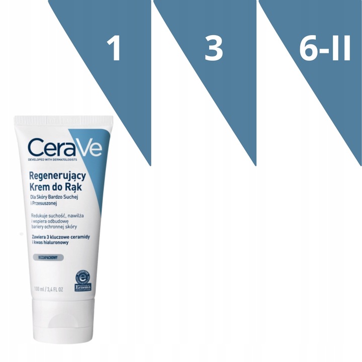 CeraVe Krem do Rąk Regenerujący i Silnie Nawilżający do Skóry Suchej 100 ml