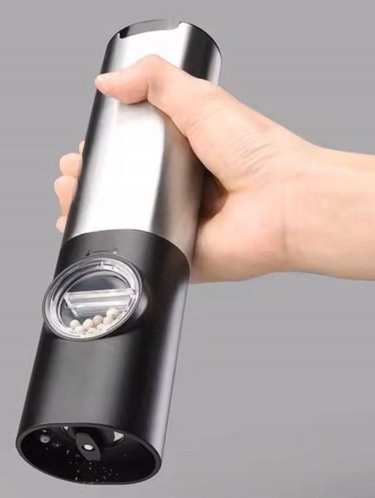 ELEKTRYCZNY MŁYNEK DO PIEPRZU SOLI PRZYPRAW AKUMULATOROWY ŁADOWANIE