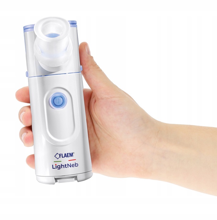 INHALATOR MEMBRANOWY SIATECZKOWY FLAEM LIGHTNEB PRZENOŚNY TRYB NOCNY CICHY