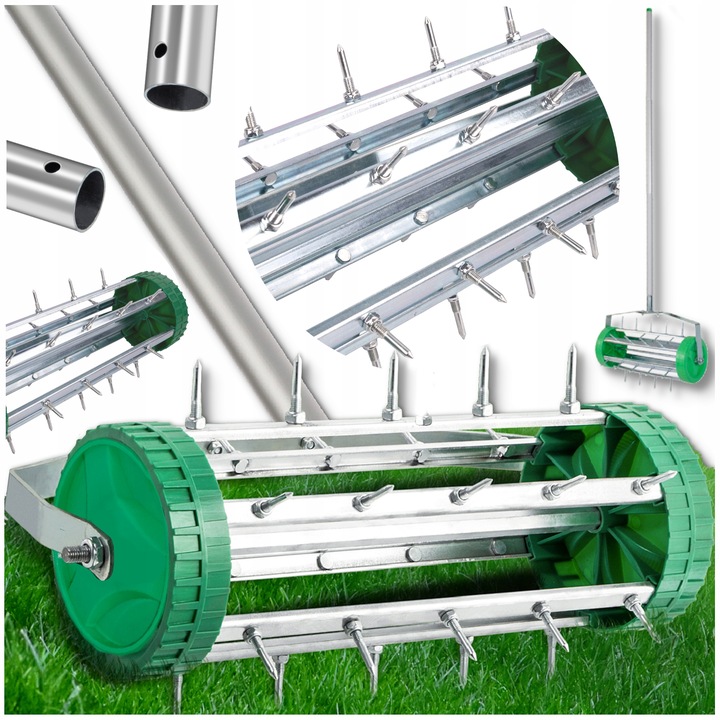 AERATOR WERTYKULATOR do trawnika gleby RĘCZNY OBROTOWY TRAWY MURAWY