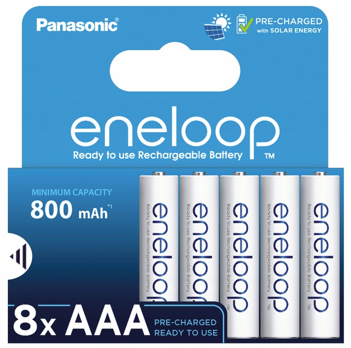 8X AKUMULATORKI PANASONIC ENELOOP R03/AAA 8BL