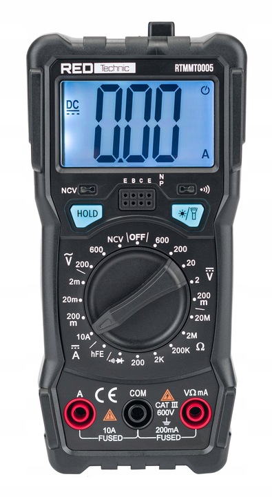 Miernik CYFROWY Elektryczny PROFESJONALNY Multimetr Prądu LCD 600V