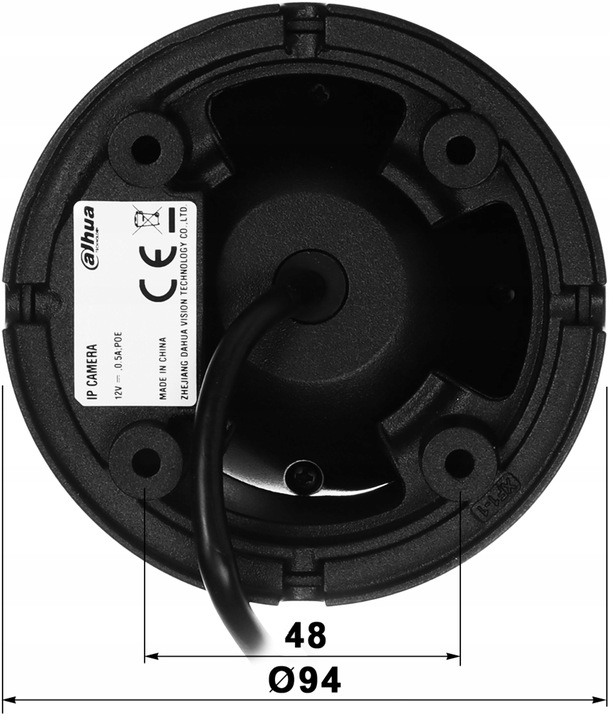 Kamera IP Dahua 6Mpx Zewnętrzna Dual Light PoE IPC-HDW1639T-A-IL-S6 BLACK