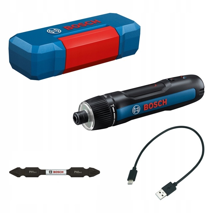 EXCLUSIVE - Bosch Professional GO 3 Wkrętak +PH1/PH2 KIT 06019H2200