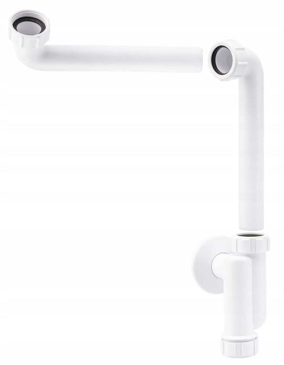 SYFON UMYWALKOWY ODPŁYW PRZYŚCIENNY OSZCZĘDZAJĄCY MIEJSCE SOLIDNY MCALPINE