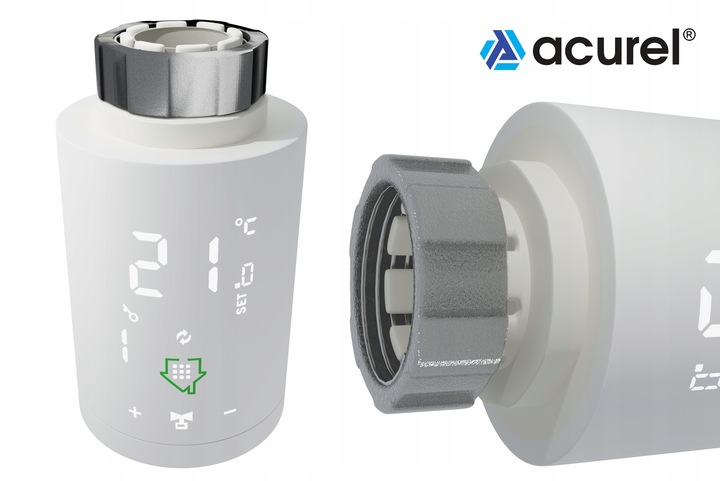 Głowica Termostatyczna Grzejnika Termostat Sterownik SMART Zigbee 3.0 Tuya