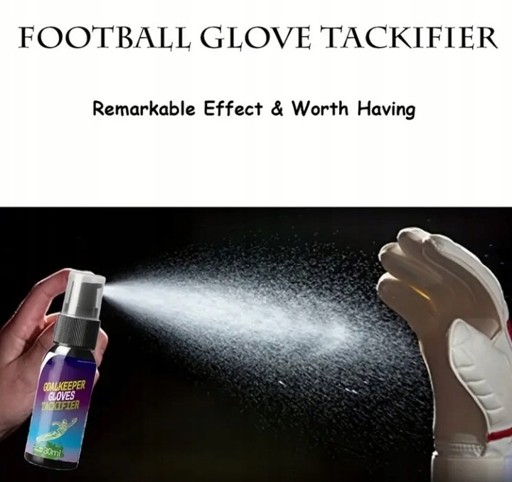 NAJLEPSZY KLEJ 30ml do Rękawic Bramkarskich w sprayu ORYGINAŁ REAL 30