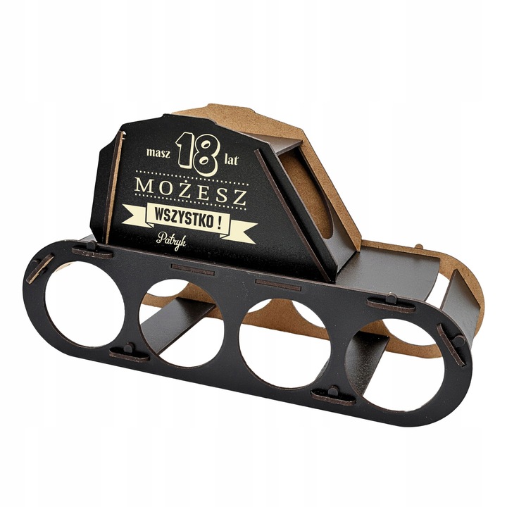 ŚMIESZNY PREZENT NA 18 40 URODZINY SKRZYNKA CZOŁG_ dla taty dzień