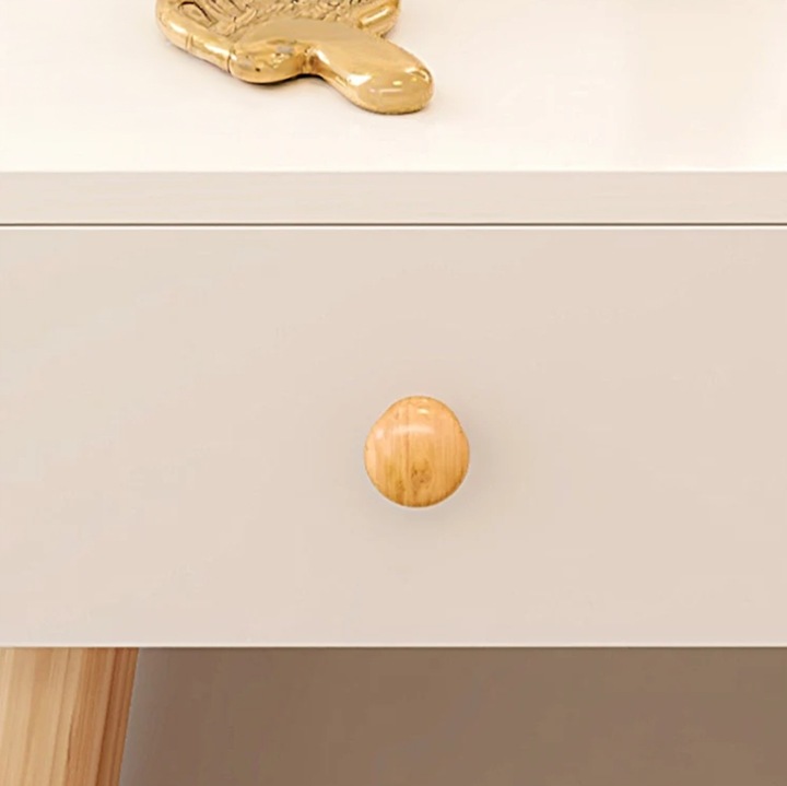 TOALETKA KOSMETYCZNA MAKIJAŻ Z LUSTREM BIAŁA SKANDYNAWSKI LOFT