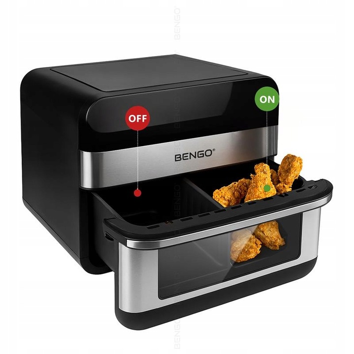 Frytkownica beztłuszczowa RODZINNA dual AIRFRYER 10L 2800W WiFi Tuya