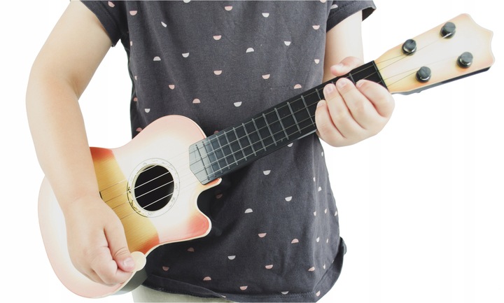 GITARA DLA DZIECI INSTRUMENT MUZYCZNY 4 STRUNY