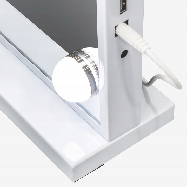 Lusterko kosmetyczne Hollywood stojące lustro do makijażu LED 15