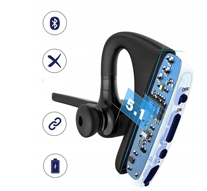 Słuchawka Bluetooth 5.1 Feegar BOND Pro 16h + Etui -
