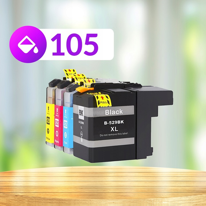 Tusze LC525 LC529 XL do drukarki BROTHER DCP J105 DCP-J105 DCP J100