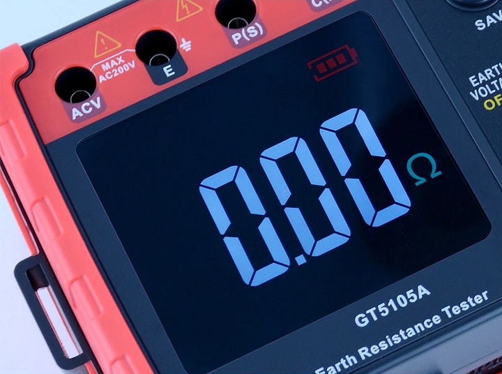 MIERNIK REZYSTANCJI UZIEMIENIA TESTER CYFROWY MULTIMETR