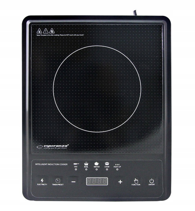 KUCHENKA PŁYTA INDUKCYJNA ELEKTRYCZNA 2000W 5 FUNKCJI GOTOWANIA