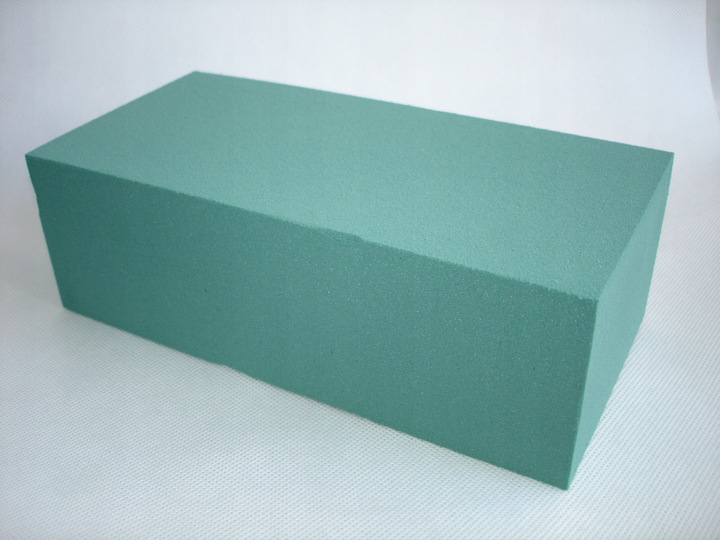 Gąbka mokra florystyczna cegła pianka zielona 20 sztuk !