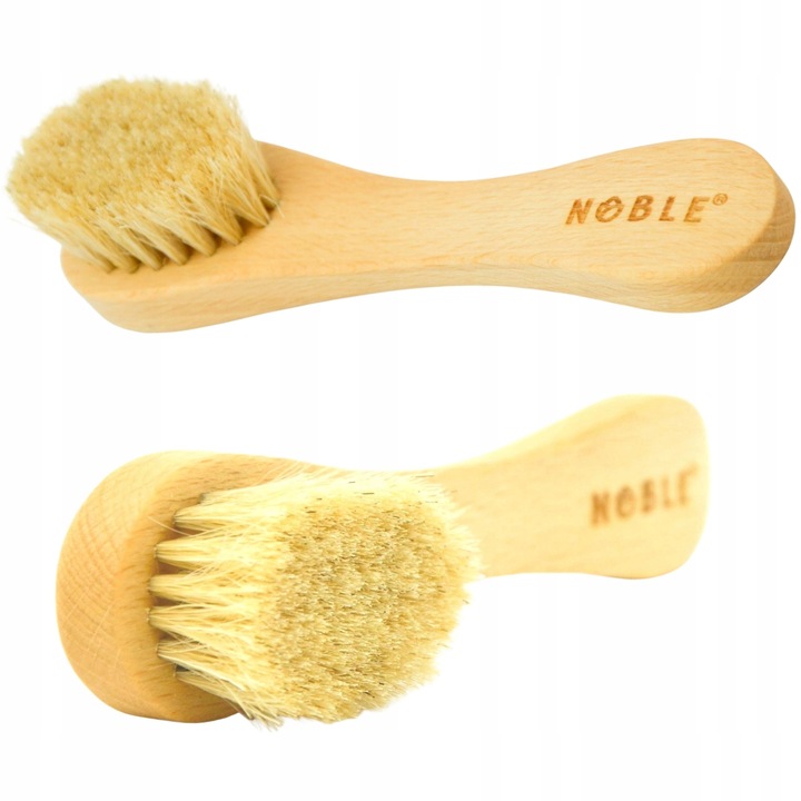 Szczotka naturalna z konia do masażu na sucho twarzy dekoltu biustu