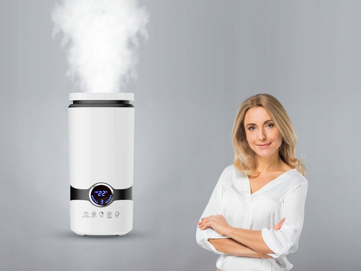 Nawilżacz powietrza AUTOMATYCZNY + AROMATERAPIA 3w1 + 3 OLEJKI FILTR PILOT