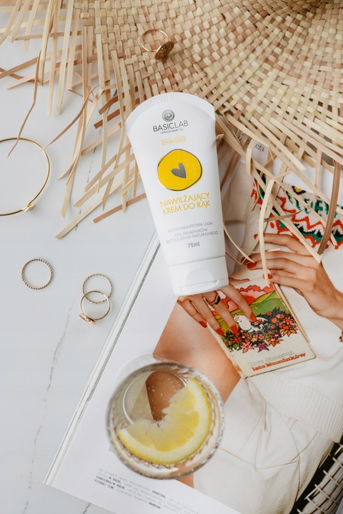 BasicLab Zestaw Nawilżający Krem do Twarzy i Nawilżający Krem do Rąk 75 ml