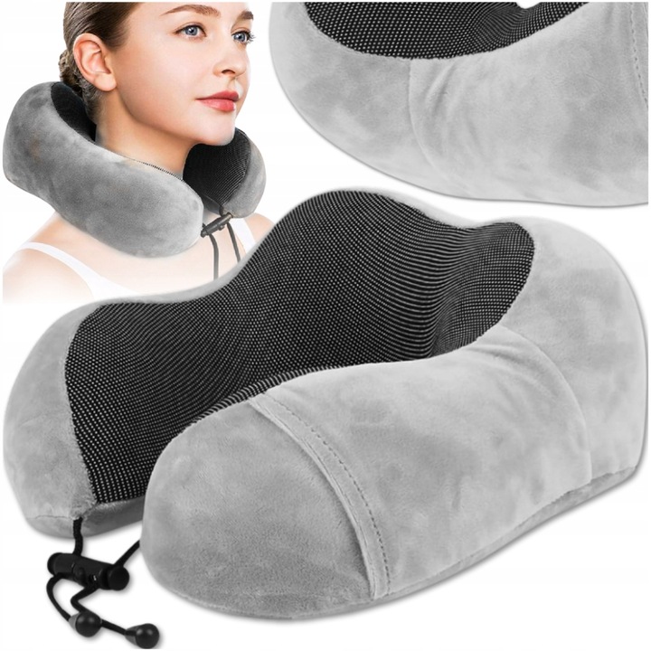 PODUSZKA PODRÓŻNA TURYSTYCZNA NA SZYJĘ ZAGŁÓWEK DO SAMOCHODU MEMORY