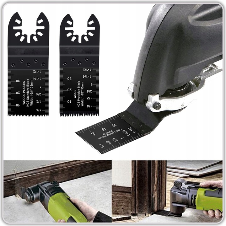 Brzeszczoty oscylacyjne 24szt do narzędzia wielofunkcyjnego drewno