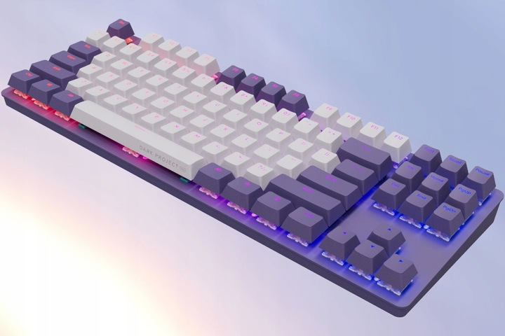 Klawiatura DARK PROJECT KD87A Fioletowo-biały