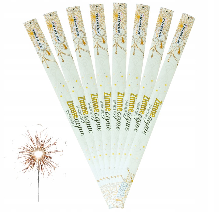 DŁUGIE ZIMNE OGNIE WESELNE 70cm 70 sztuk