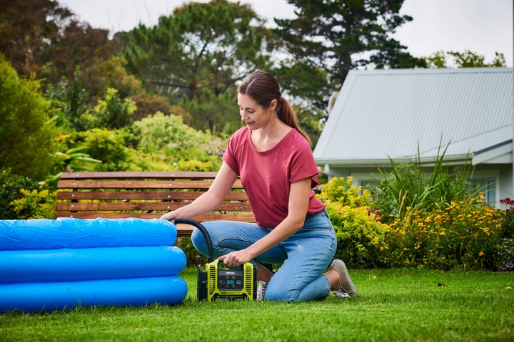 RYOBI KOMPRESOR POMPKA AKUMULATOROWA PROGRAMOWALNY INTERFEJS R18MI-0 18V