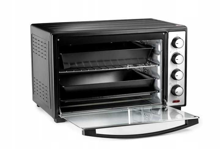 PIEKARNIK ELEKTRYCZNY 48L TERMOOBIEG ROŻNO GRILL WOLNOSTOJĄCY MINI