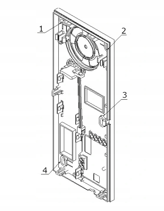 Słuchawka Unifon do domofonu PROEL 512 Biały 2-żyłowy cyfrowy