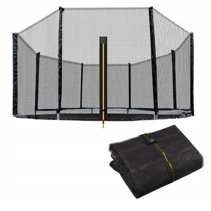 SIATKA DO TRAMPOLINY 10FT 300/305/312 cm ZEWNĘTRZNA MOCNA NA 6 SŁUPKÓW NÓG