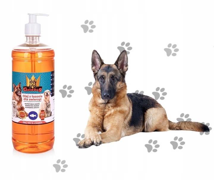 GoldDog Olej z Łososia 1l dla psa i kota