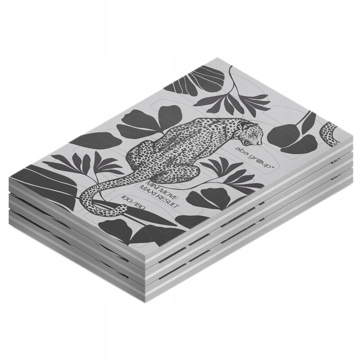 Mini Polerki do Paznokci Półksiężyc Lampart 100/180 Aba Group 48 sztuk