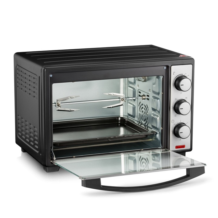 PIEKARNIK ELEKTRYCZNY 25L TERMOOBIEG ROŻNO GRILL WOLNOSTOJĄCY MINI