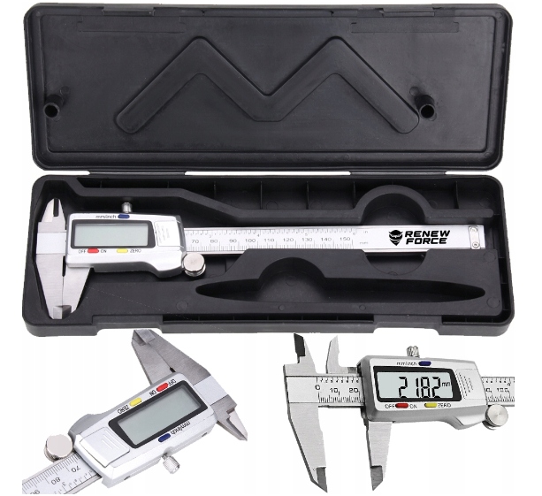 DOKŁADNA Suwmiarka elektroniczna ZE STALI NIERDZEWNEJ cyfrowa 0-150mm