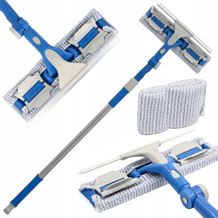 MOP DO OKIEN TELESKOPOWY MYJKA ŚCIĄGACZKA DO MYCIA SZYB LUSTER KABINY