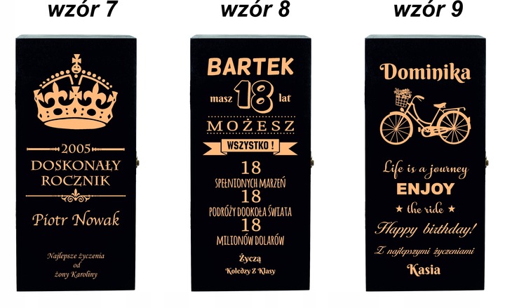 SKRZYNKA NA WHISKY JACK DANIELS PREZENT URODZINY 18 20 25 30 35 40 45