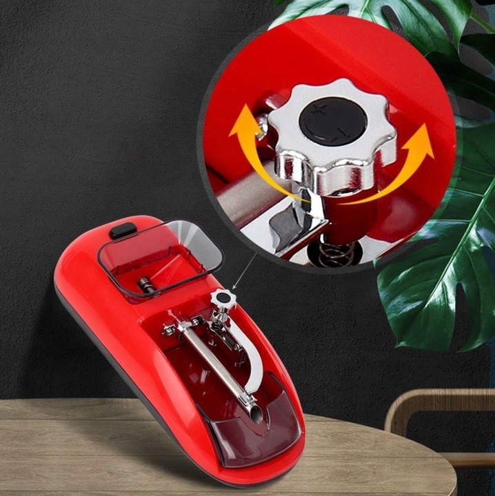 Maszynka automatyczna solidna nabijarka do papierosów tytoń gilz czerwona