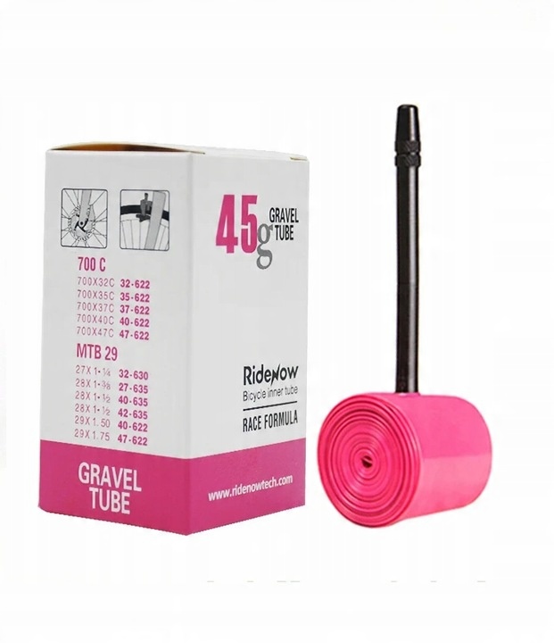 Dętka RideNow TPU Gravel 28'' presta (45 mm) 32/47-622 28'' x 1,25'' - 1,7"