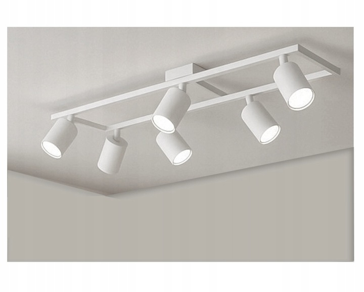Lampa Wisząca Sufitowa Oprawa natynkowa 6x GU10 Spot Ruchoma Kinkiet