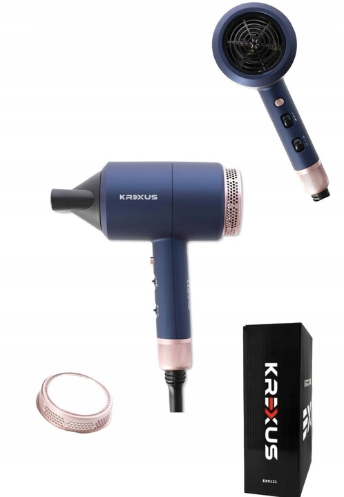 PROFESJONALNA SUSZARKA DO WŁOSÓW KREXUS JONIZACJA KONCENTRATOR 1800W