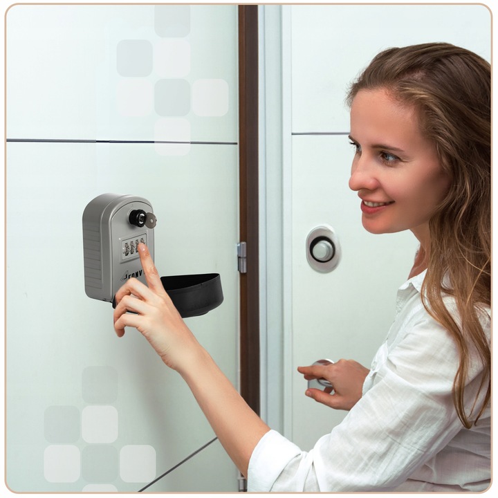 4CONVY sejf klucze zewnętrzny kasetka skrzynka na szyfr kod +KLUCZ AWARYJNY