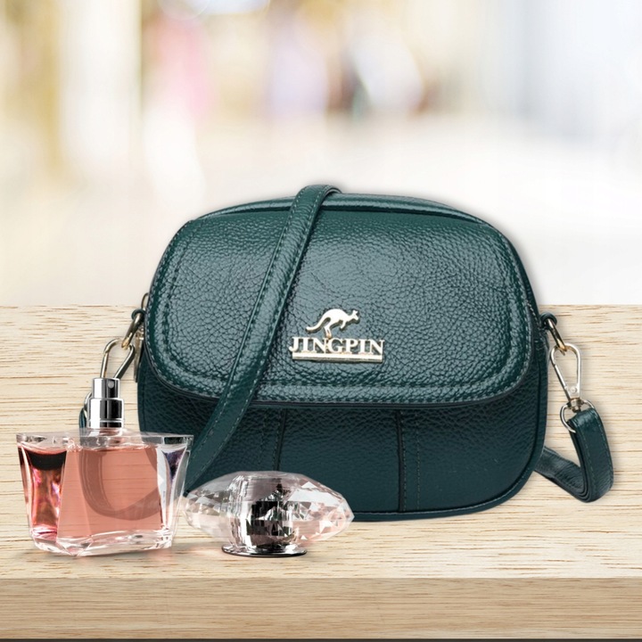 Torebka kuferek listonoszka skórzana na ramię Kangurek kopertówka Damska