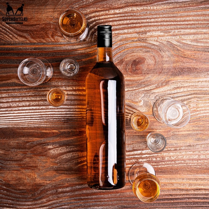 10x BUTELKI MONOPOLOWE 1L 1000 ml WÓDKĘ BIMBER SOK nalewki z zakrętką