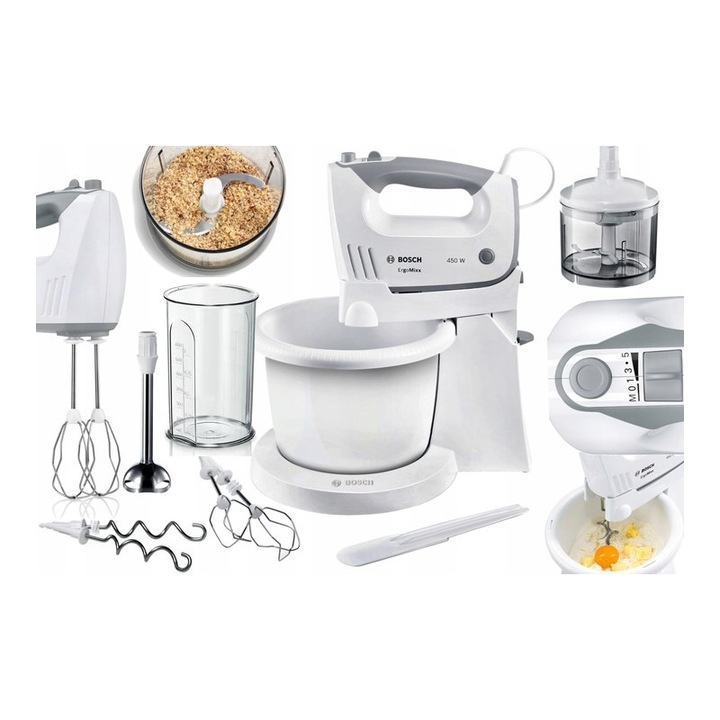 BOSCH MIKSER z misą ROBOT KUCHENNY MFQ36490 SIEKACZ BLENDER 450W MOCNY