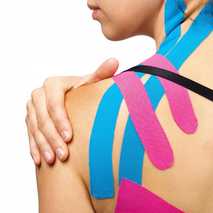 4x TAŚMA KINEZJOLOGICZNA TEJPY TAPE PLASTRY KINESIOTAPING WODOODPORNA 5M