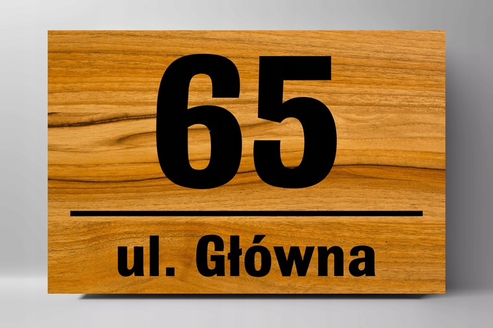 Tabliczka Tablica ADRESOWA ALUMINIOWA Numer domu
